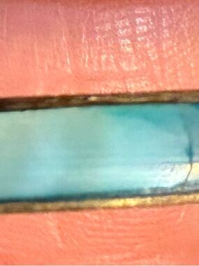 Turquoise Blue Inlay Women's Bracelet - Elegant Accent Jewelry